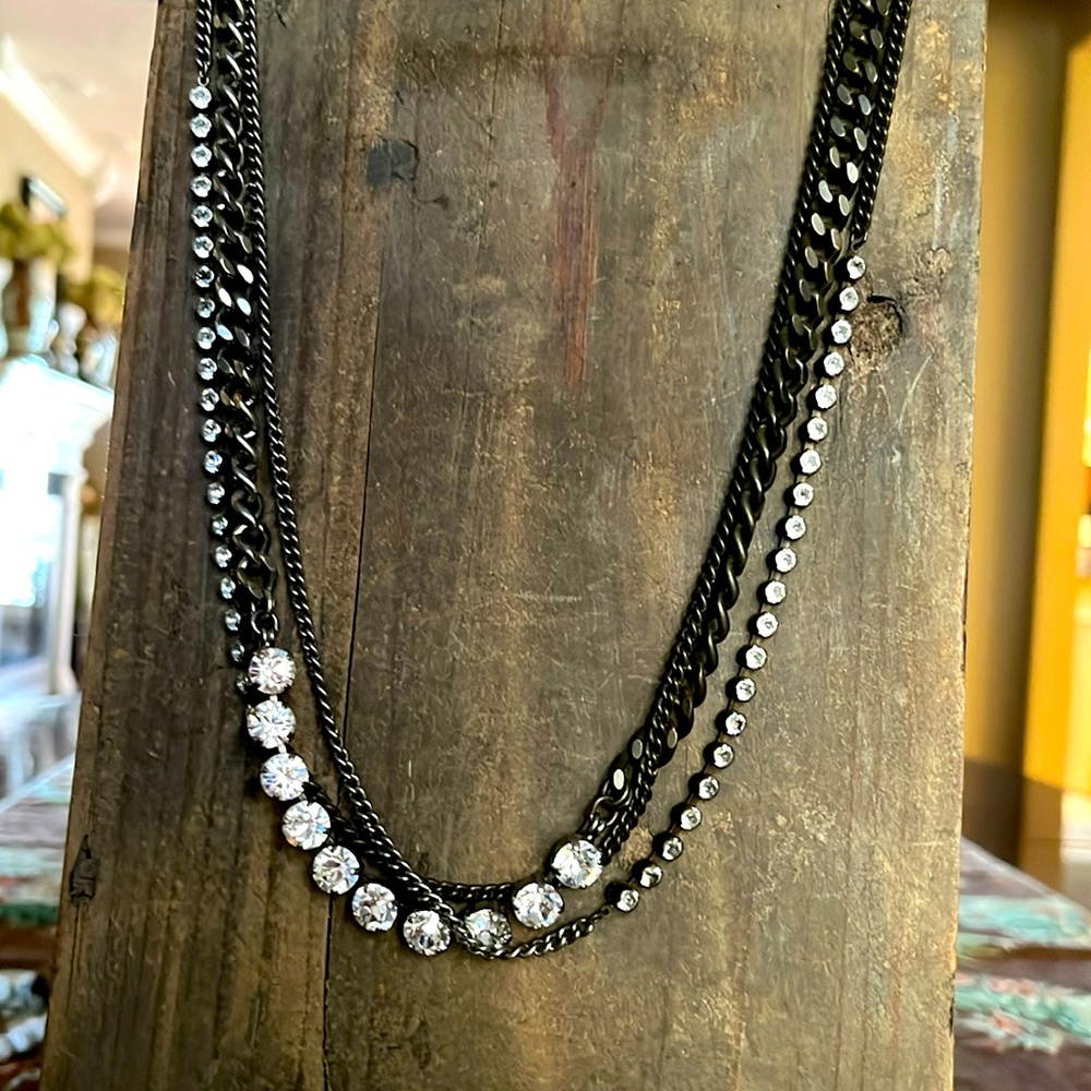 Sorelli metal and crystal necklace
